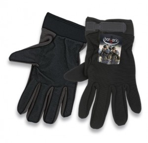 guantes negro con velcro